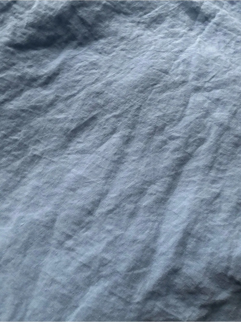 Pottery Barn 100% Linen Light Blue King Duvet Cover